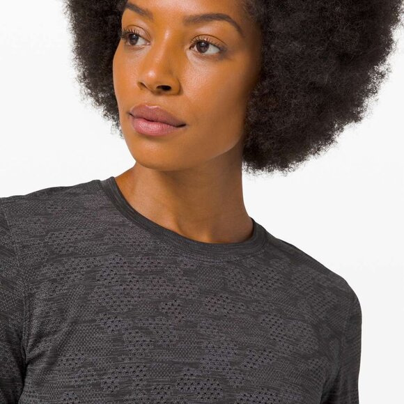 Lululemon Breeze By Long Sleeve Polar Spots Titanium / Black - Picture 3 of 8